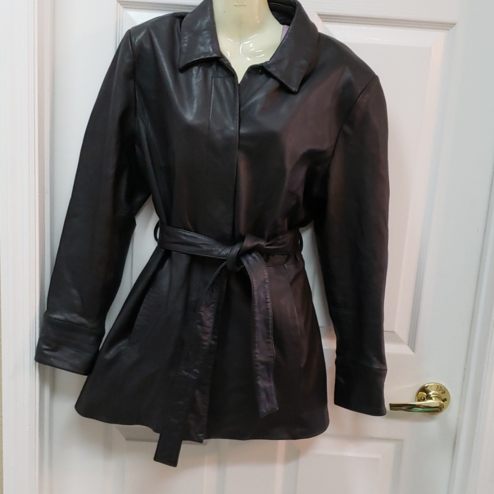 Kathy Ireland Genuine Leather Jacket Medium